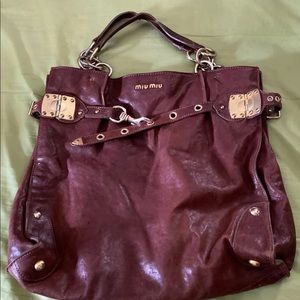 Authentic Miu Miu Leather Handbag